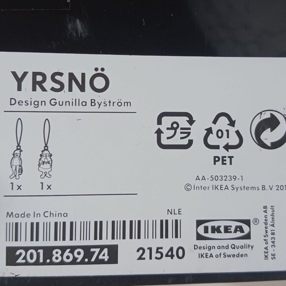 Ikea Glass Ornaments - Boy & Girl Design By Gunilla Byström - Picture 4 of 4